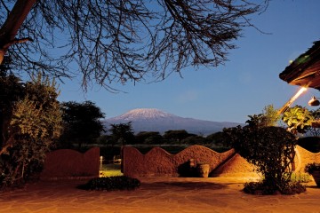 Kilimanjaro-Blick aus der Amboseli Sopa Lodge