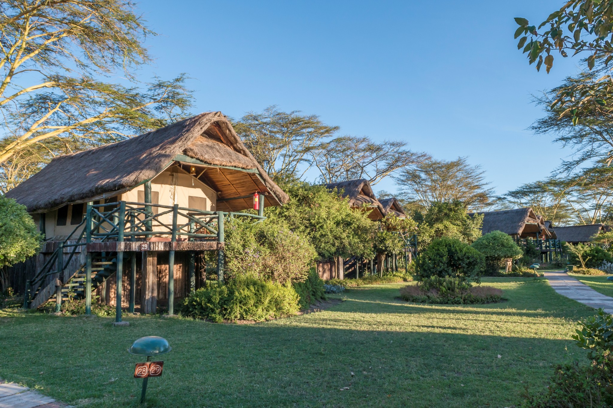 Bungalows im Sweetwaters Tented Camp