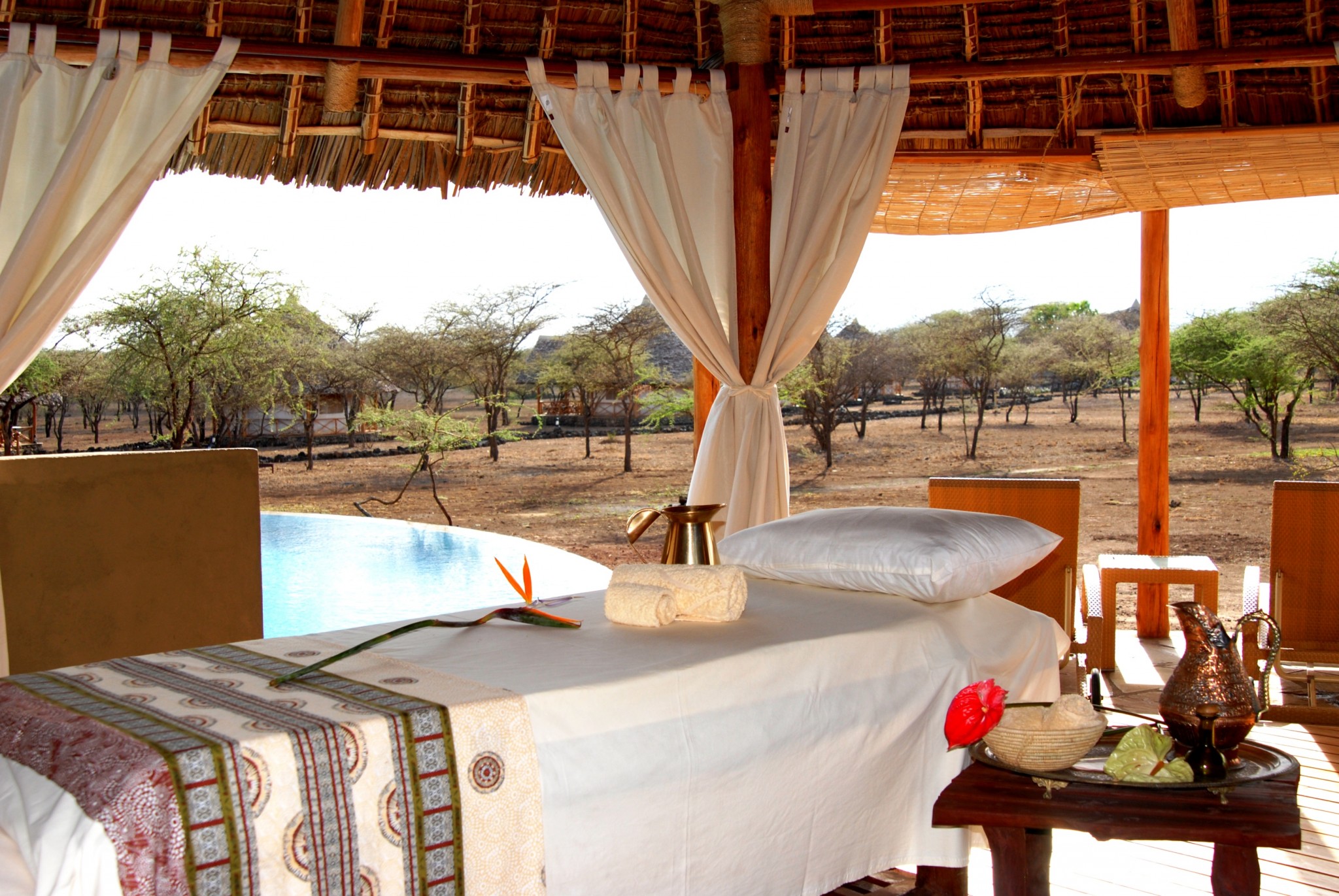 Massage-Zelt im Severin Safari Camp