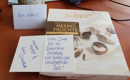 Kunden-Dankeschön an Keniaurlaub Spezialst Reisekontor Schmidt a