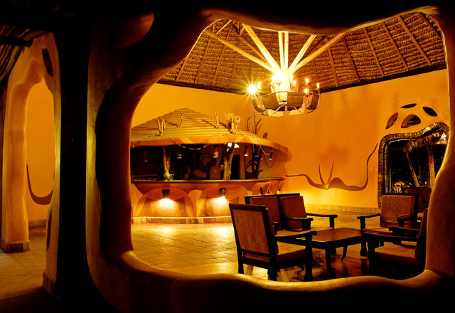 Lounge in der Samburu Sopa Lodge
