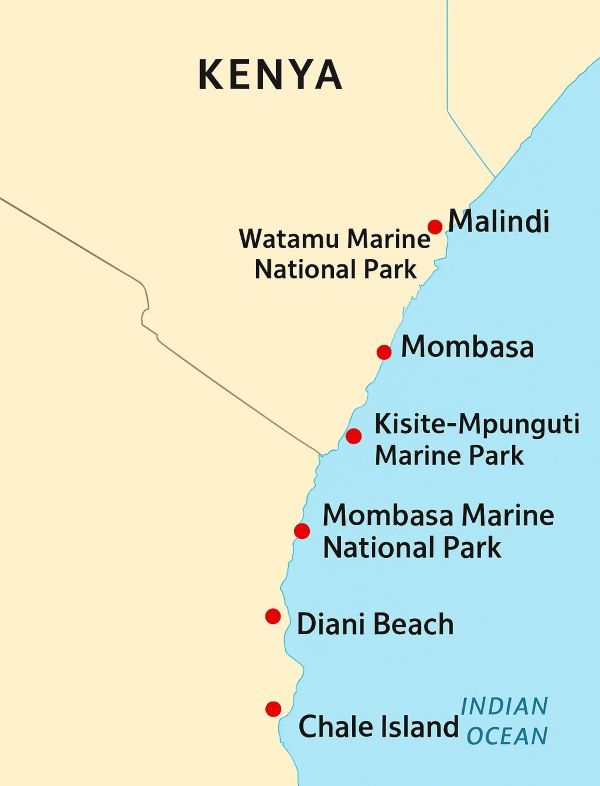 Tauchen und Schnorcheln in Kenia - die besten Tauchplätze