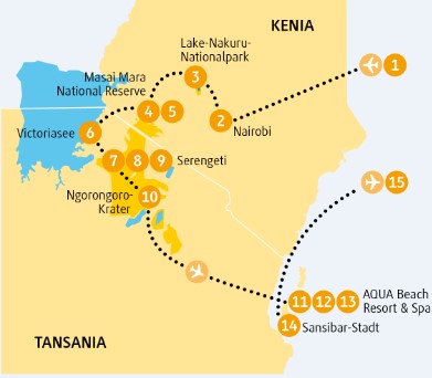 Gruppenreise Kenia Tansania Sansibar Erlebnisreise Rundreise