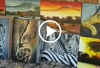 Kunstmaler im Bahari Beach Hotel Kenia Reise Kenia Urlaub
